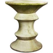 Pawn Stool Small 15in. - Fiber Stone Resin - Indoor/Outdoor Statue