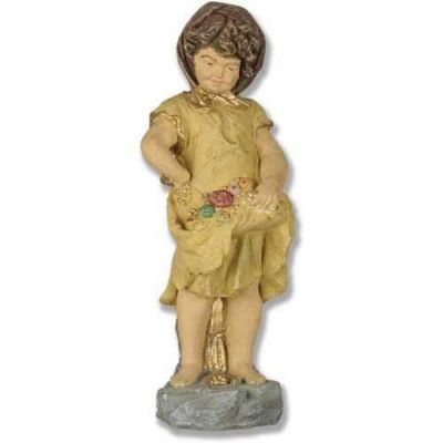 Peasant Girl 16in. - Fiberglass - Indoor/Outdoor Garden Statue -  - HT3852