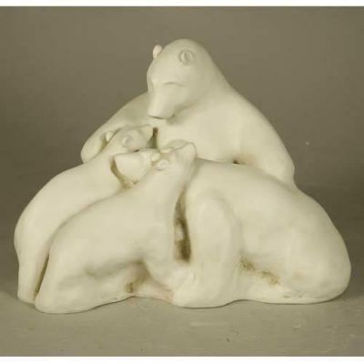 Polar Bear Family 11in. - Fiberglass - Indoor/Outdoor Statue -  - F8170