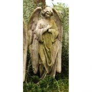 Prayer Of Angel (C) 18in. Fiber Stone Resin Indoor/Outdoor Statue