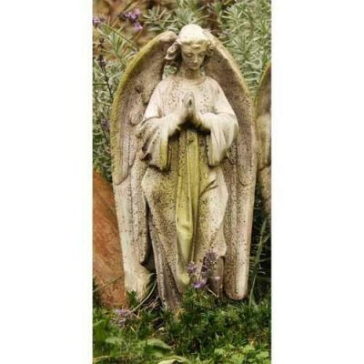 Prayer Of Angel (P) 18in. Fiber Stone Resin Indoor/Outdoor Statue -  - FS064NP