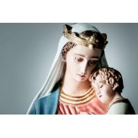 Queen Mary And Child 25 In. High - Fiberglass - Outdoor Statue