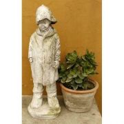 Rainy Day 18.5in. - Fiber Stone Resin - Indoor/Outdoor Garden Statue