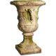 Ram And Garland Urn 31in. Fiberglass Indoor/Outdoor Statue -  - F34004