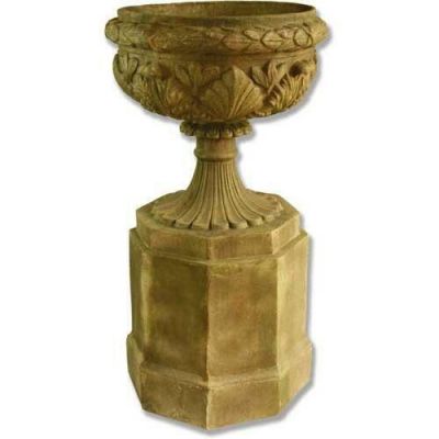 Regency Urn On Riser Pedestal 46in. - Fiber Stone Resin - Statue -  - FS1317