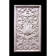 Renaissance Shield Panel 27in. - Fiberglass - Outdoor Statue