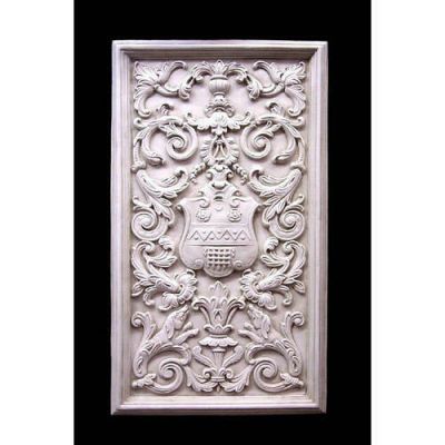Renaissance Shield Panel 27in. - Fiberglass - Outdoor Statue -  - F9371