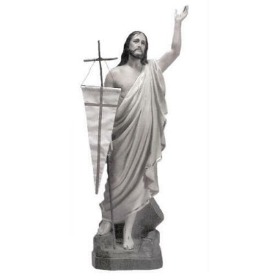 Resurrection Christ No Flag Included 48 In. - Fiberglass - Statue -  - F24109