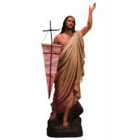 Resurrection Christ No Flag Included 48in. - Fiberglass - Statue