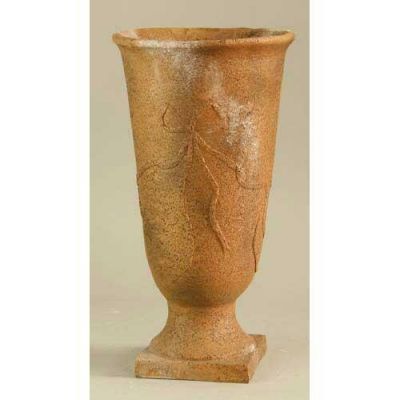 Ribbon Vase 19in. - Fiber Stone Resin - Indoor/Outdoor Garden Statue -  - FS8214