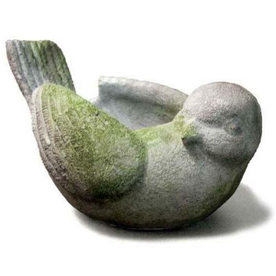 Right Looking Bird Planter - Fiber Stone Resin - Indoor/Outdoor Statue -  - FS8744
