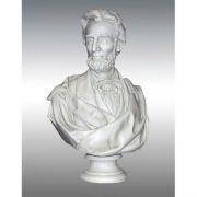 Lincoln Bust Draped Beard 34in. - Fiberglass - Outdoor Statue