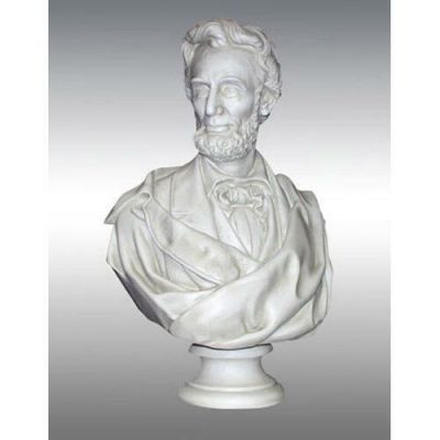 Lincoln Bust Draped Beard 34in. - Fiberglass - Outdoor Statue -  - F9581