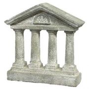 Roman Home Four Column 10in. - Fiberglass - Outdoor Statue