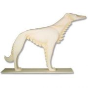 Russian Wolfhound Deco 38in. - Fiberglass - Outdoor Statue