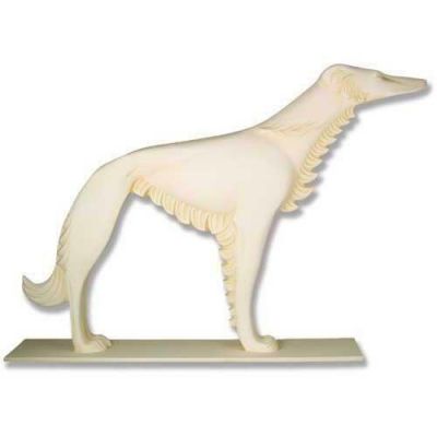 Russian Wolfhound Deco 38in. - Fiberglass - Outdoor Statue -  - F9580