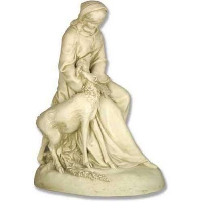 Saint Clare Of Assissi Fiberglass Indoor/Outdoor Garden Statue -  - F7148