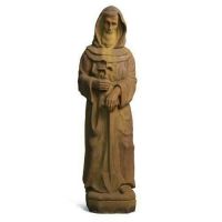 Saint Fiacre 29in. Fiber Stone Resin Indoor/Outdoor Statue/Sculpture