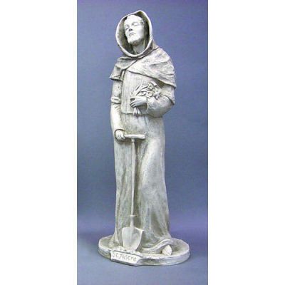 Saint Fiacre 44in. - Fiberglass Resin - Indoor/Outdoor Garden Statue -  - F68727