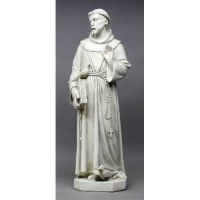 Saint Francis 37in. - Fiberglass - Indoor/Outdoor Garden Statue