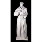 Saint Francis Of Assissi 56in. Fiberglass Indoor/Outdoor Statue