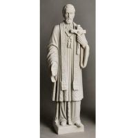 Saint Francis Xavier 26.5 In. Fiberglass Resin - Indoor/Outdoor Statue