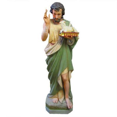 Saint John The Baptist w/Sheep On Book - Fiberglass - Statue -  - F2314RLC