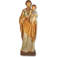 Saint Joseph And Child 49in. - Fiberglass - Outdoor Statue