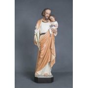Saint Joseph With Child 36 In. Fiberglass - Outdoor Statue