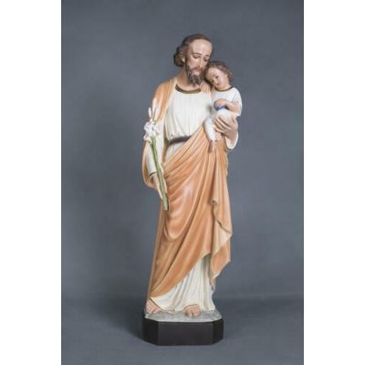 Saint Joseph With Child 36 In. Fiberglass - Outdoor Statue -  - F6633RLC