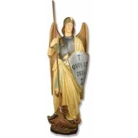 Saint Michael (Shield) 55 In. Fiberglass - Indoor/Outdoor Statue