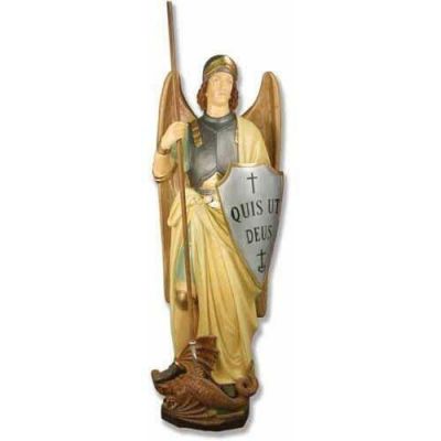Saint Michael (Shield) 55 In. Fiberglass - Indoor/Outdoor Statue -  - F9395RLC