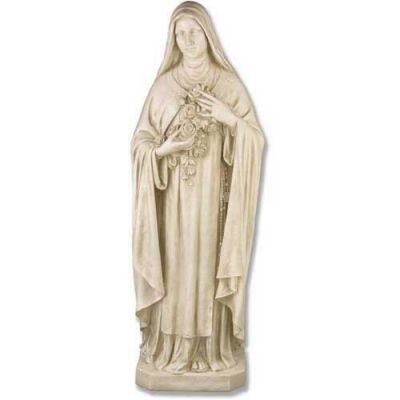 Saint Therese w/Roses 60in. Fiberglass Indoor/Outdoor Statue -  - F7573