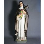 Saint Therese With Roses 60in. High - Fiberglass - Statue