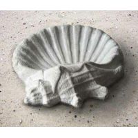 Seashell Birdbath 15 Win. - Fiber Stone Resin - Indoor/Outdoor Statue