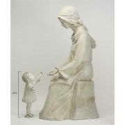 Seated Mary And Baby 57in. - Fiberglass - Indoor/Outdoor Statue