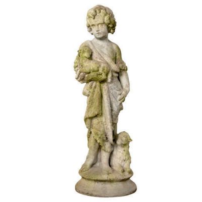Shepherd Boy - Fiber Stone Resin - Indoor/Outdoor Statue/Sculpture -  - FS24102