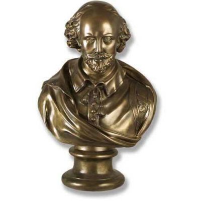 Shakespeare 18in. Cold Cast Bronze - Fiberglass - Statue -  - F135-90