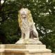 Sitting Lion Right 24in. - Fiber Stone Resin - Indoor/Outdoor Statue -  - FSDS513R