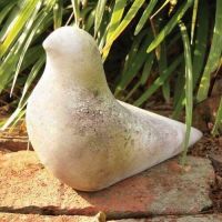 Sleek Bird 7in. High - Fiber Stone Resin - Indoor/Outdoor Statue