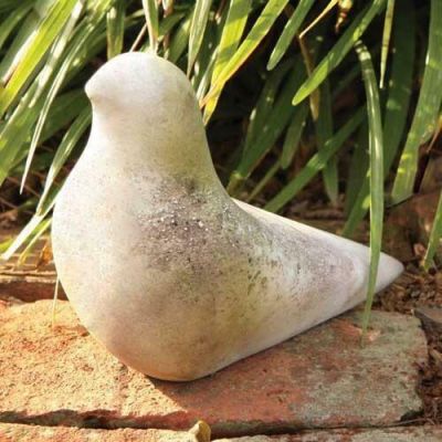 Sleek Bird 7in. High - Fiber Stone Resin - Indoor/Outdoor Statue -  - FS8239