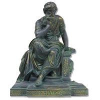 Socrates Seated - Fiberglass - Indoor/Outdoor Statue/Sculpture