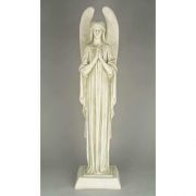 Somber Angel 40 Inch Fiberglass Indoor/Outdoor Statue/Sculpture