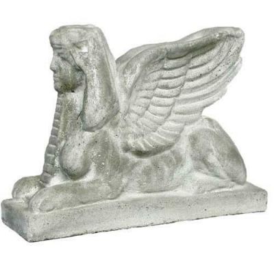 Sphinx Harot 15in. - Fiber Stone Resin - Indoor/Outdoor Garden Statue -  - FS0053
