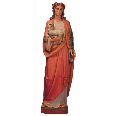 St. Agnes 5 ft- Fiberglass - Indoor/Outdoor Statue/Sculpture -  - F24260RLC