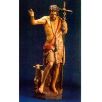 St. John The Baptist w/(Staff & Sheep) - Fiberglass - Statue