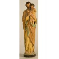 St Joseph & Child (Tars) 32in. - Fiberglass - Outdoor Statue