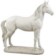 Stallion Horse 47in. Fiberglass Resin Indoor/Outdoor Garden Statue