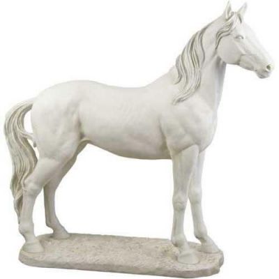 Stallion Horse 47in. Fiberglass Resin Indoor/Outdoor Garden Statue -  - F8454