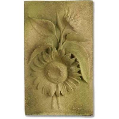 Sunflower Plaque Fiber Stone Resin Indoor/Outdoor Statue/Sculpture -  - FS7608